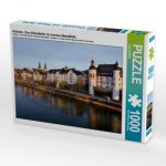 Koblenz - Das Altstadtufer im warmen Abendlicht. (Puzzle)