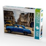 Kuba Nostalgie: Oldtimer am Malecon, Havanna (Puzzle)