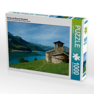 Kirche am Stausee Roselend (Puzzle)