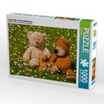 Familie Bär in Gänseblümchen. (Puzzle)