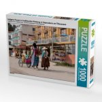 Indigene Frauen in traditioneller Kleidung in Copacabana am Titicacasee (Puzzle)