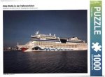 Aida Stella in der Hafeneinfahrt, 1000 Teile