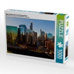 Upper Wacker Drive mit Chicago River (Puzzle)