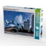 Chicago, Illinois, Skyline im Millenium Park (Puzzle)