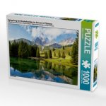 Spiegelung der Bischofsmütze im Almsee in Filzmoos (Puzzle)