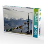 Gebetsfahnen vor dem Himalaya (Puzzle)