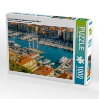 Der alte Hafen von Nizza an der Cote d'Azur (Puzzle)