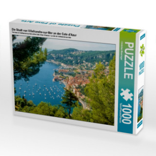 Die Stadt von Villefranche-sur-Mer an der Cote d'Azur (Puzzle)