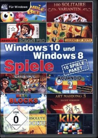 Windows 10 und Windows 8 Spiele, 1 CD-ROM