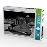 Ein Motiv aus dem Kalender Messerschmitt KR 200 in schwarzweiß (Puzzle)