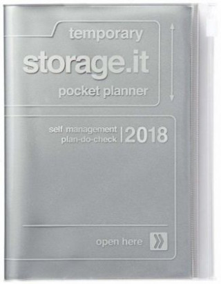 MARK'S Taschenkalender A6 vertikal, Storage.it // Silver. 2018