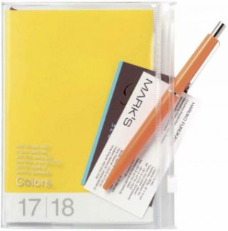 MARK'S Taschenkalender A6 vertikal, COLORS // Yellow. 2018