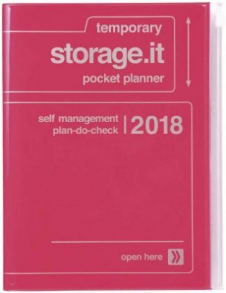 MARK'S Taschenkalender A5 vertikal, Storage.it // Neon pink. 2018