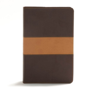 CSB Disciple's Study Bible, Brown/Tan Leathertouch: Black Letter, Reading Plan, Robby Gallaty, Study Notes and Commentary, Ribbon Marker, Sewn Binding