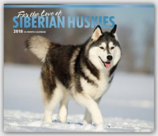 Siberian Huskies - For the love of - Sibirische Huskies 2018 - 18-Monatskalender mit freier DogDays-App