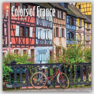Colours of France - Farben Frankreichs 2018 - 18-Monatskalender mit freier TravelDays-App