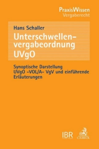 Unterschwellenvergabeordnung, UVgO