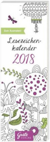 Lesezeichenkalender Ausmalen 2018