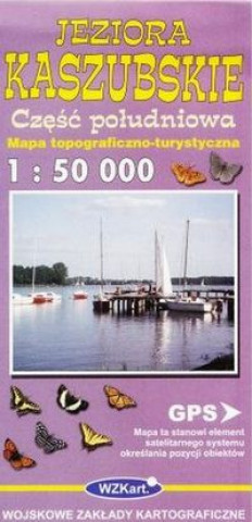 Jeziora Kaszubskie czesc poludniowa mapa 1:50 000