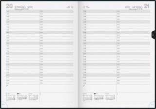 Brunnen Buchkalender 2020 mit Wire-O-Bindung schwarz A4, Modell 787