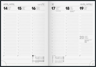 Brunnen Buchkalender 2020, Einband Balacron schwarz A5