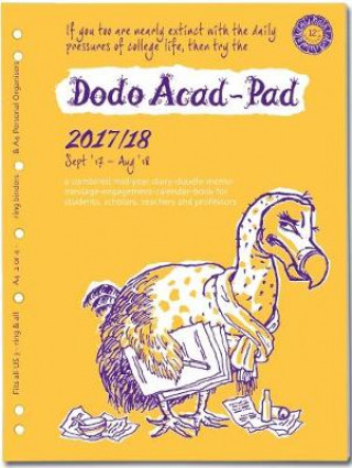Dodo ACAD-PAD 2017-2018 Filofax-Compatible A4 Organiser Diary (2/3/4 Ring/US Letter Size) Refill, Mid-Year / Academic, Week to View