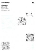 Motivpapierblock Magical Summer, Schwarz/Weiß