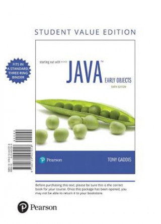 STARTING OUT W/JAVA 6/E