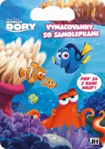 Vymaľovanky so samolepkami - Hľadá sa Dory