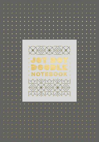 Jot Dot Doodle Notebook (Gray and Gold)