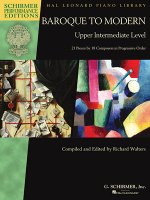 BAROQUE TO MODERN UPPER INTERM