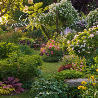 Gärten 2018 - Gardens - Broschürenkalender (30 x 60 geöffnet) - Wandplaner
