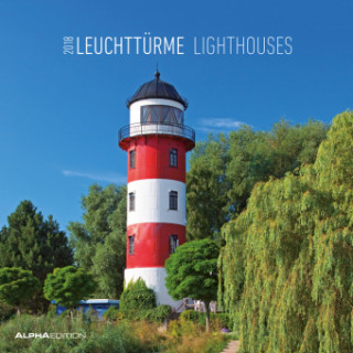 Leuchttürme 2018 - Lighthouses - Broschürenkalender (30 x 60 geöffnet) - Landschaftskalender - Wandplaner