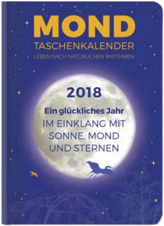 Mond Taschenkalender 2018 - Taschenkalender A6 - 1 Woche / 2 Seiten - mit 100-jährigem Kalender - 160 Seiten