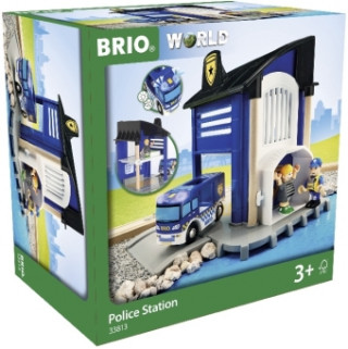 33813 BRIO Polizeistation mit Einsatzfahrzeug