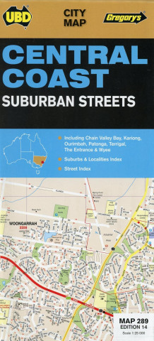 Central Coast Suburban Streets Map 1 : 25 000