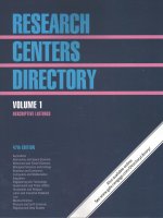 RESEARCH CENTERS DIRECTORY 47/