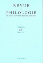 REVUE DE PHILOLOGIE DE LITTERA