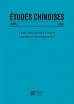 FRE-ETUDES CHINOISES XXXV-1 (2