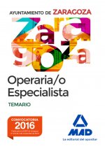 Operaria/o Especialista del Ayuntamiento de Zaragoza. Temario