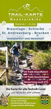 MTB (Mountain-Bike) Trail-Karte Harz 2: Braunlage - Schierke - St. Andreasberg - Brocken 1 : 25 000
