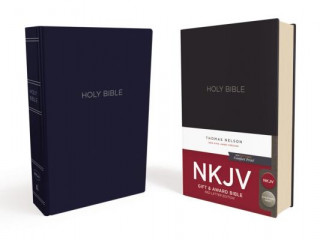 NKJV, Gift and Award Bible, Leather-Look, Blue, Red Letter, Comfort Print (Thomas Nelson)(Miękka)