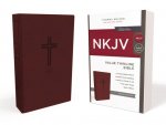 NKJV, Value Thinline Bible, Leathersoft, Burgundy, Red Letter, Comfort Print