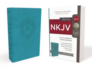 NKJV, Value Thinline Bible, Compact, Leathersoft, Blue, Red Letter, Comfort Print (Thomas Nelson)(Kemény kötésű)