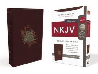 NKJV, Thinline Bible, Compact, Leathersoft, Burgundy, Red Letter, Comfort Print (Thomas Nelson)(Kemény kötésű)