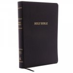 KJV, Reference Bible, Center-Column Giant Print, Bonded Leather, Black, Thumb Indexed, Red Letter Edition, Comfort Print