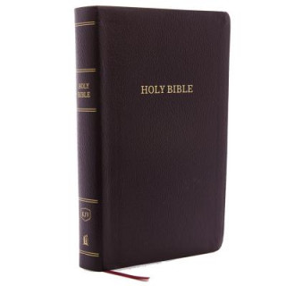 KJV Holy Bible, Personal Size Giant Print Reference Bible, Burgundy Bonded Leather, Thumb Indexed, 43,000 Cross References, Red Letter, Comfort Print:
