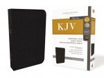 KJV Holy Bible, Personal Size Giant Print Reference Bible, Black Genuine Leather, 43,000 Cross References, Red Letter, Comfort Print: King James Versi