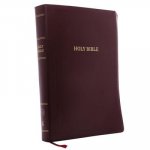 KJV Holy Bible,  Super Giant Print Reference Bible, Burgundy Leather-look, 43,000 Cross References, Red Letter, Comfort Print: King James Version