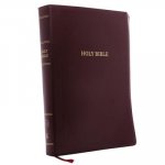 KJV Holy Bible,  Super Giant Print Reference Bible, Burgundy Leather-look, Thumb Indexed, 43,000 Cross References, Red Letter, Comfort Print: King Jam